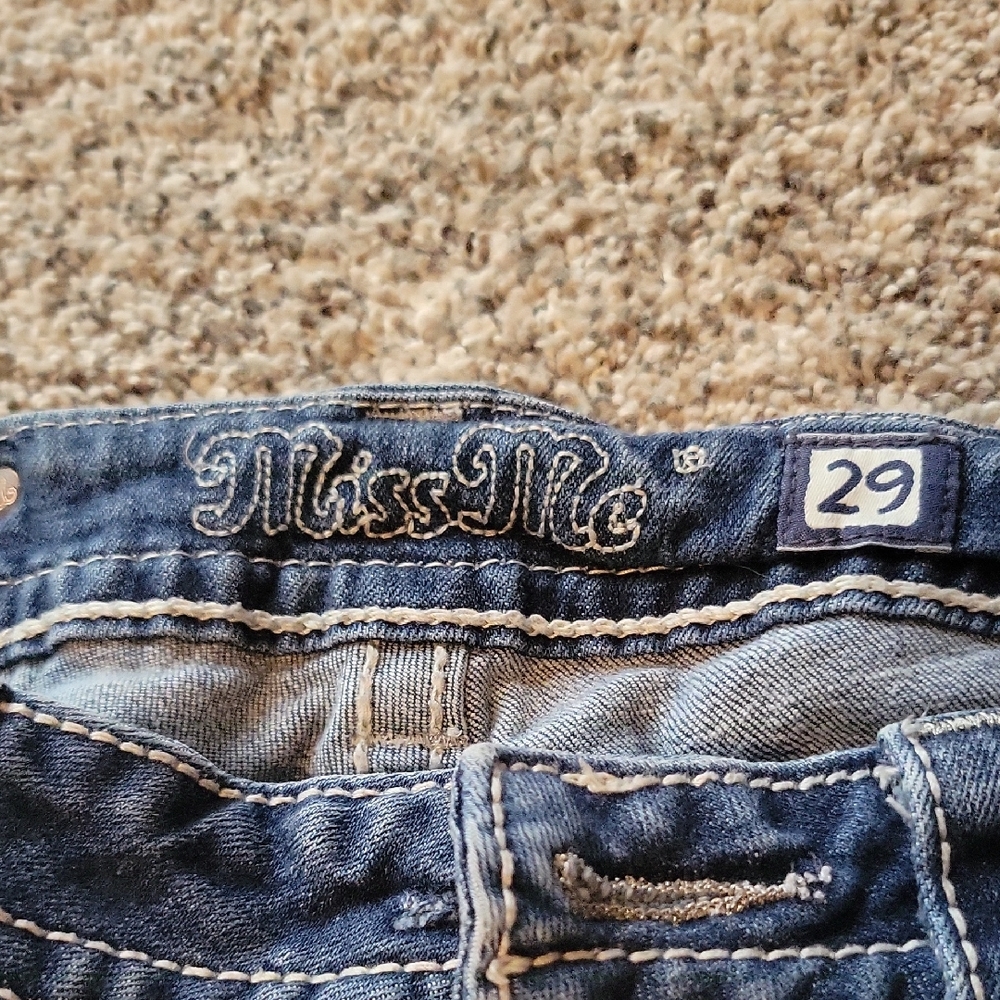 Miss Me Dark Blue Denim Jeans
